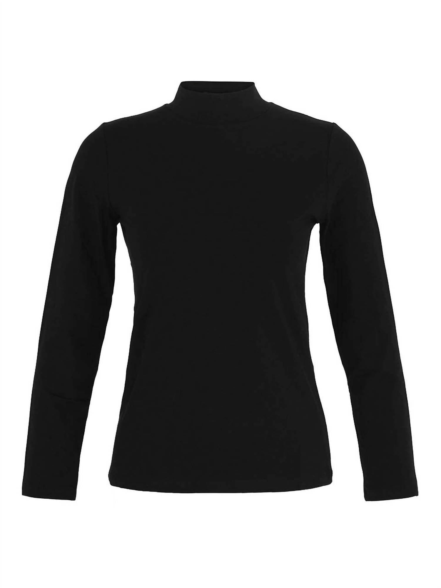 Dolcezza - Women's Mock Neck Long-sleeved Top