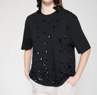 Vilagallo - Floral Sequins T-shirt