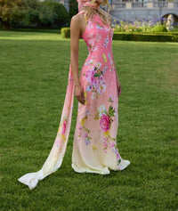 Hemant & Nandita - Avya One Shoulder Sash Dress