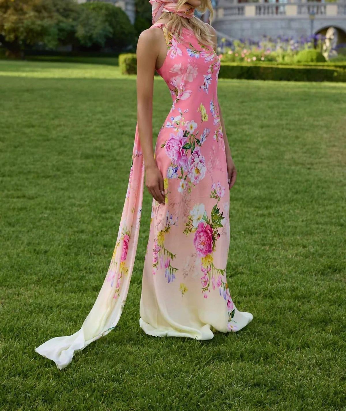 Hemant & Nandita - Avya One Shoulder Sash Dress
