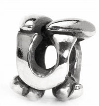Trollbeads Letter U Sterling Bead in silver - women's jewelry