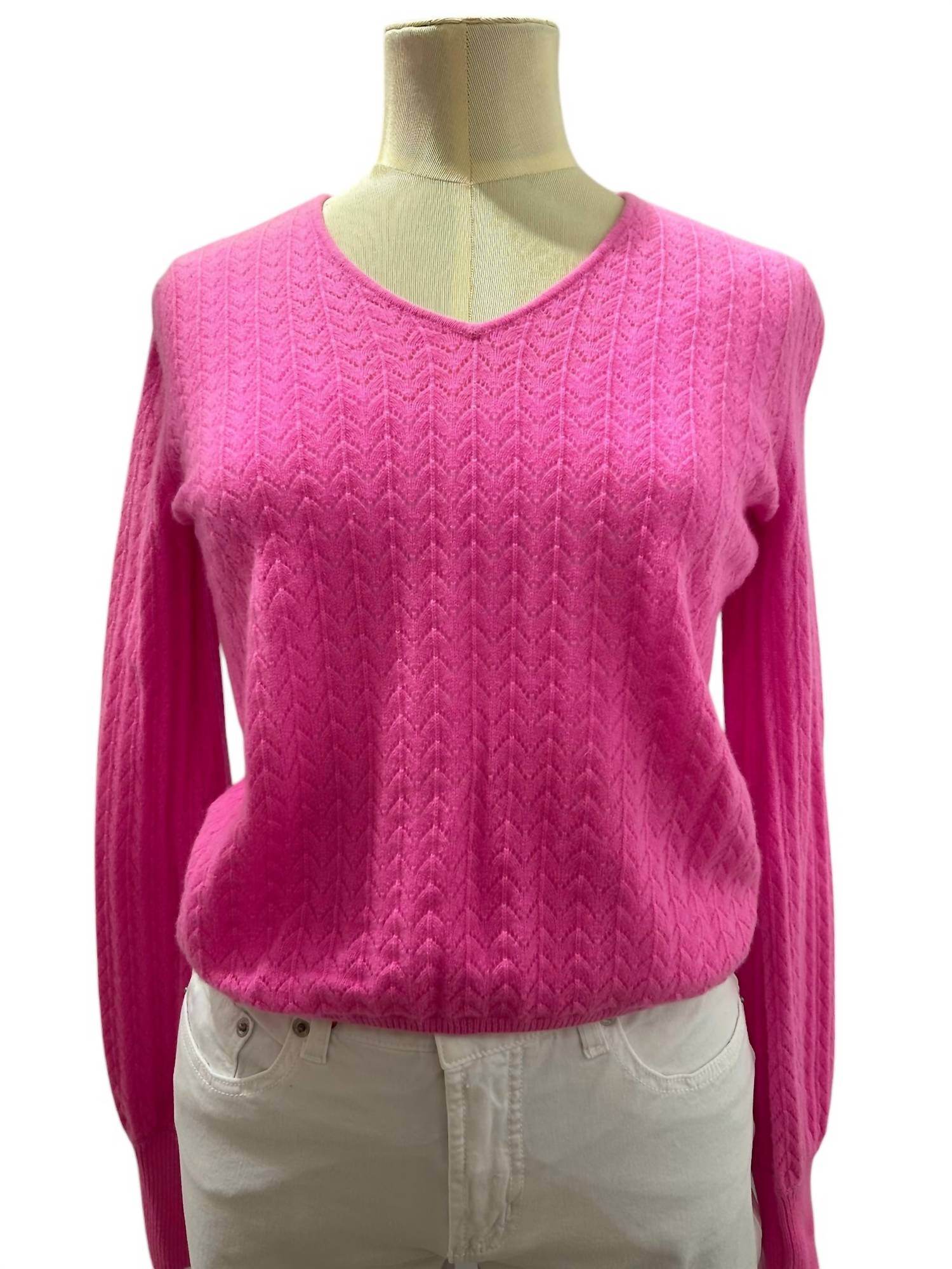 &Isla - V-NECK KNIT SWEATER - Snagged & Bagged
