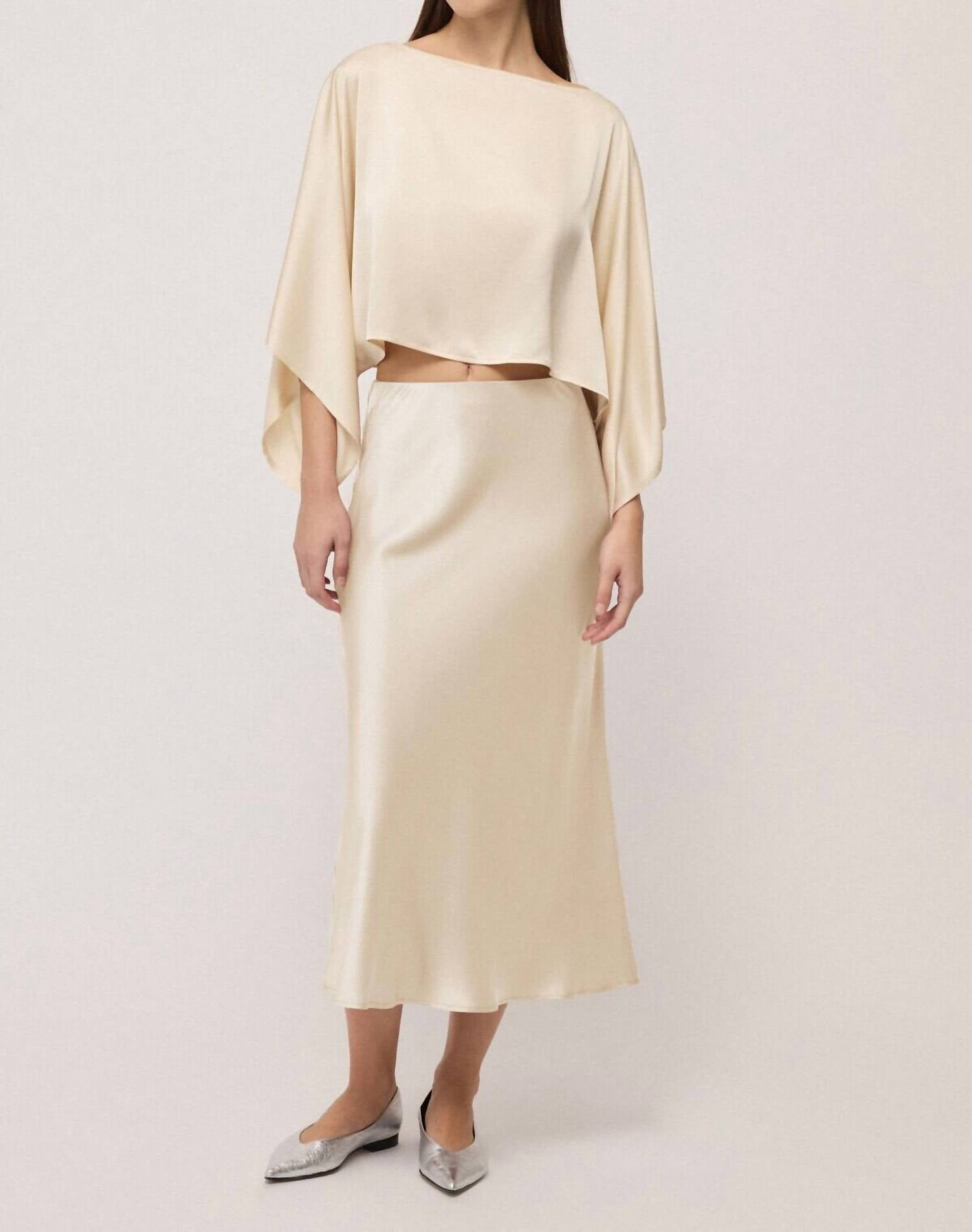 Ottod'Ame - Maxi Satin Skirt