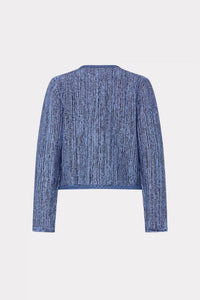 Milly - Shayne Pinstripe Knit Cardigan Jacket