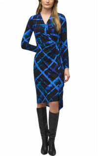 Joseph Ribkoff - Joseph Ribkoff Knee Length Wrap Dress