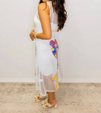 Queen Of Sparkles - Sheer Mermaid Midi Coverup