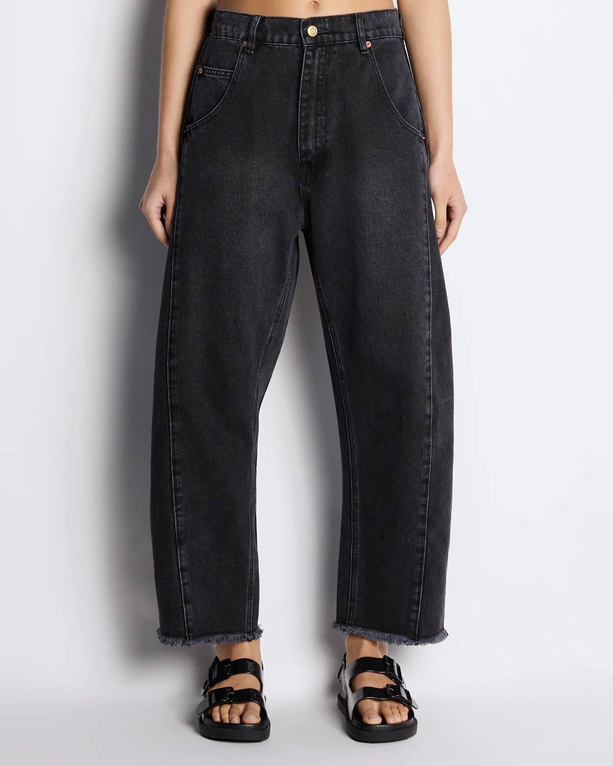 Roucha - Delvaux Denim Barrel Crop Jeans