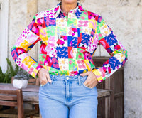 Karlie - Fruit Quilt Poplin Top