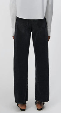SIMKHAI Sawyer High Rise Wide Leg Jeans in madiera wash - women's jeans - alternate view