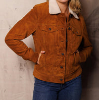 Iron & Resin Open Road Jacket in brown - women's jacket - detail view