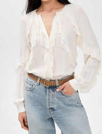 Favorite Daughter The Because Of You Top in white - women's blouse