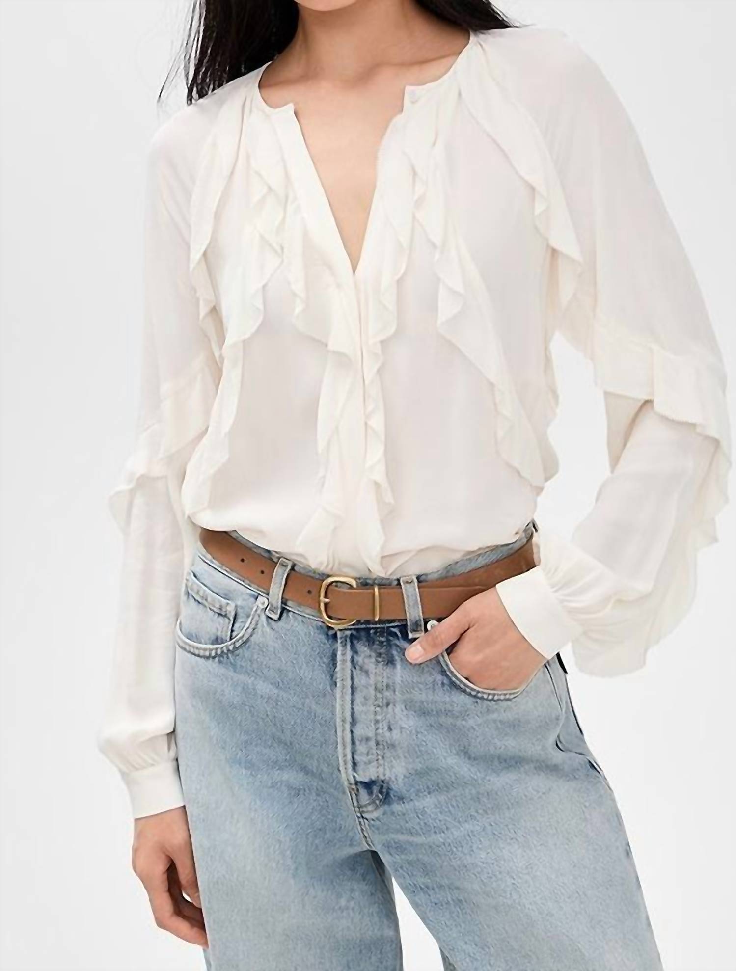 Favorite Daughter The Because Of You Top in white - women's blouse