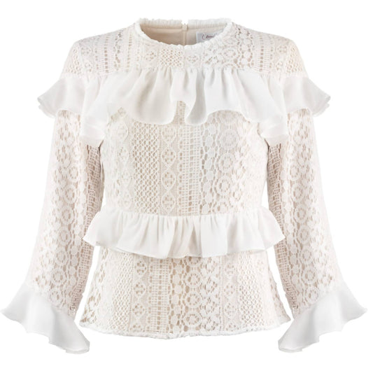 Esteem Couture - Naomi Eyelet Lace Blouse