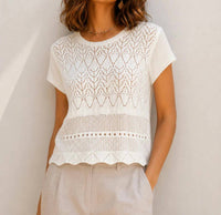 The Korner - Open Knit Top