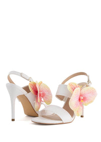 Andrea Women's Spring Heeled Sandals in white - women's sandal - view 4