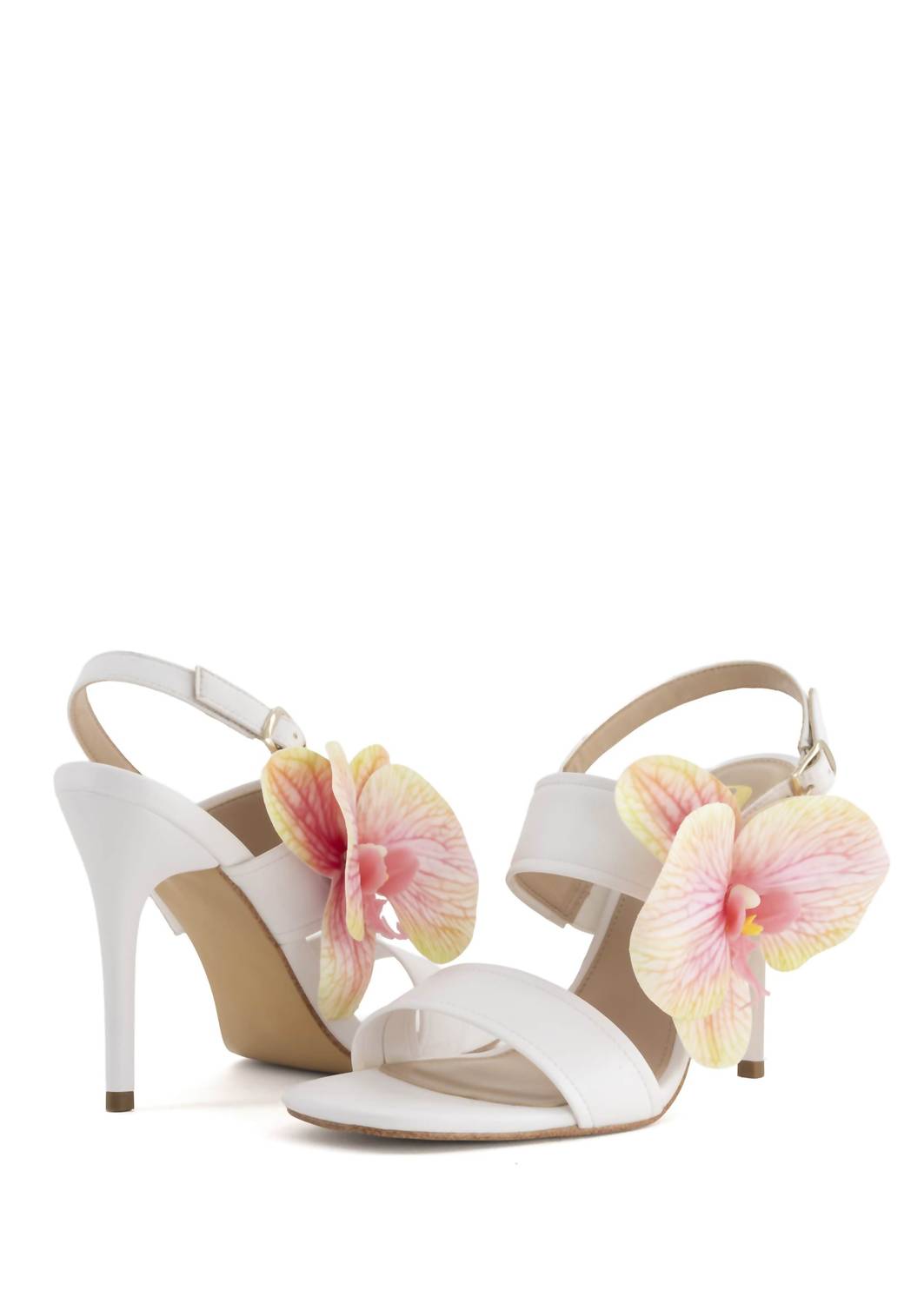 Andrea Women's Spring Heeled Sandals in white - women's sandal - view 4