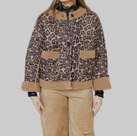 Klesis - Animal Print Quilted Jacket
