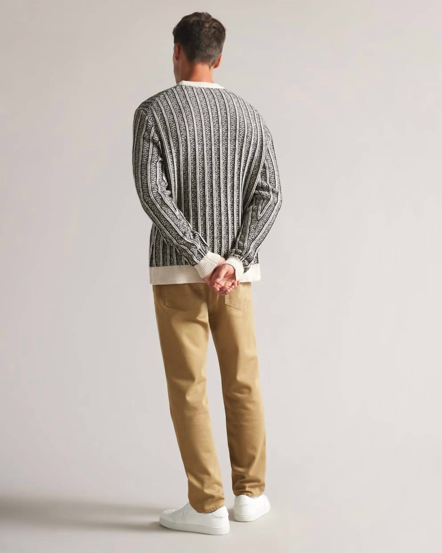 Men's Buzzad Textured Pullover Sweater