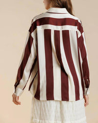 A & She - Zoe Button Down Long Sleeve Shirt
