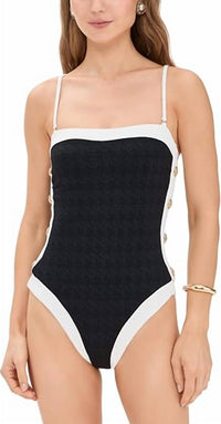 L'Agence - Tory Colorblock Chic Bandeau One Piece
