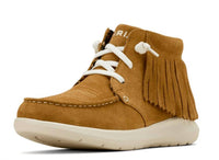 ARIAT Women's Hilo High-top Fringe Suede Casual Shoe in wheat - women's sneaker