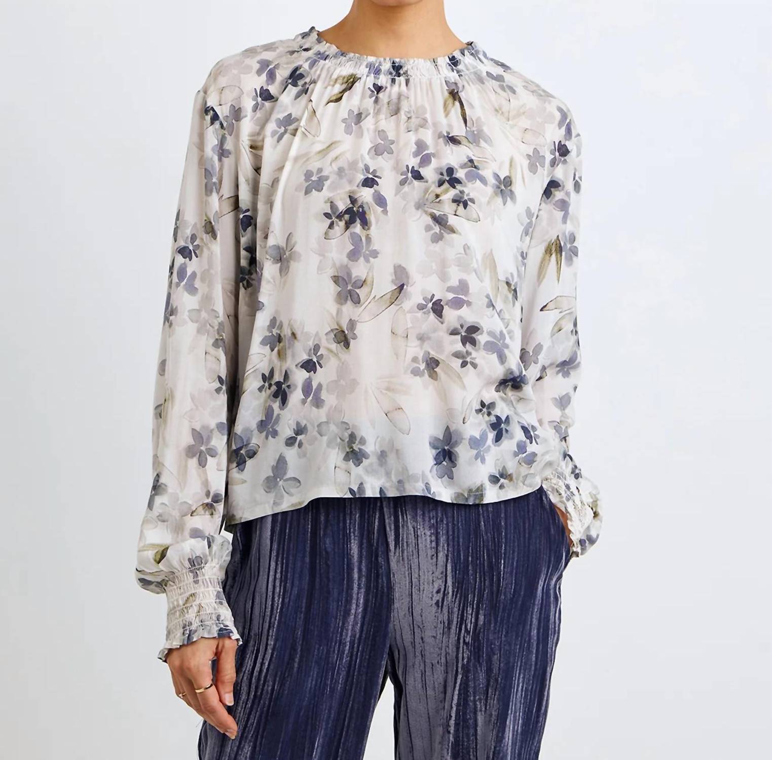 Bella Dahl - Elastic Shirred Blouse