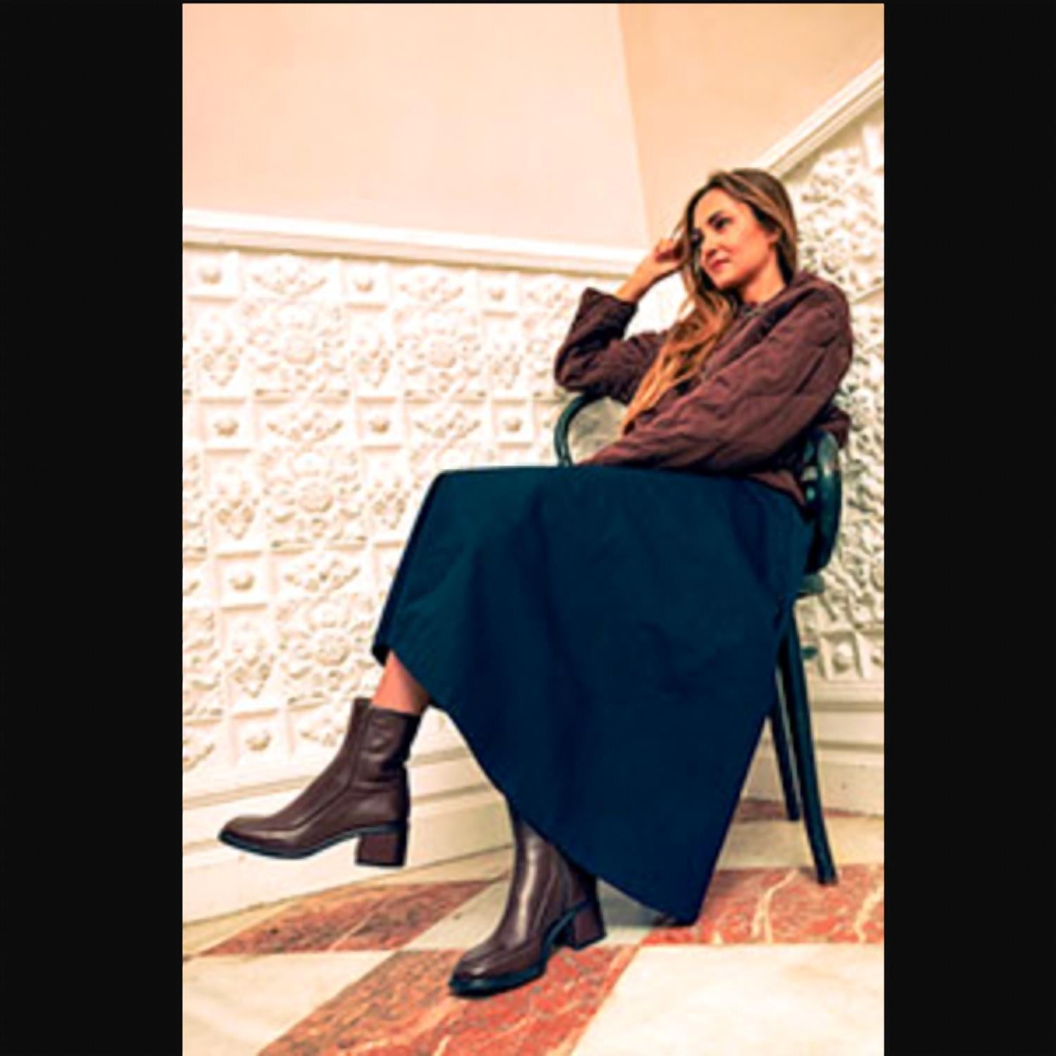 Homers - Women's Colette Leather Heeled Ankle Boot