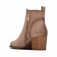 Xti - Women's Block Heel Suede Ankle Booties