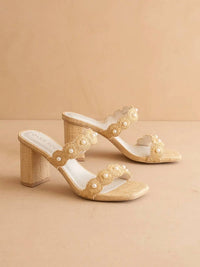 Oasis Society - Women's Helena Raffia Block Heel