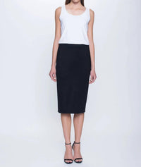 PICADILLY Midi Pencil Skirt in black - women's skirt - alternate view