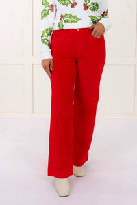 Judy Blue - High Waisted Wide Leg Corduroy Trouser