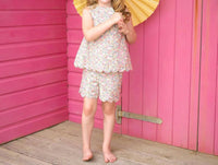 Rachel Riley - Girls' Floral Scalloped Set
