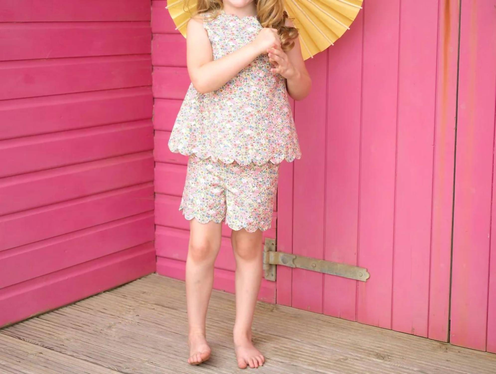 Rachel Riley - Girls' Floral Scalloped Set