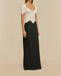 cult gaia Eliza Knit Top in off white - women's shirt - view 4