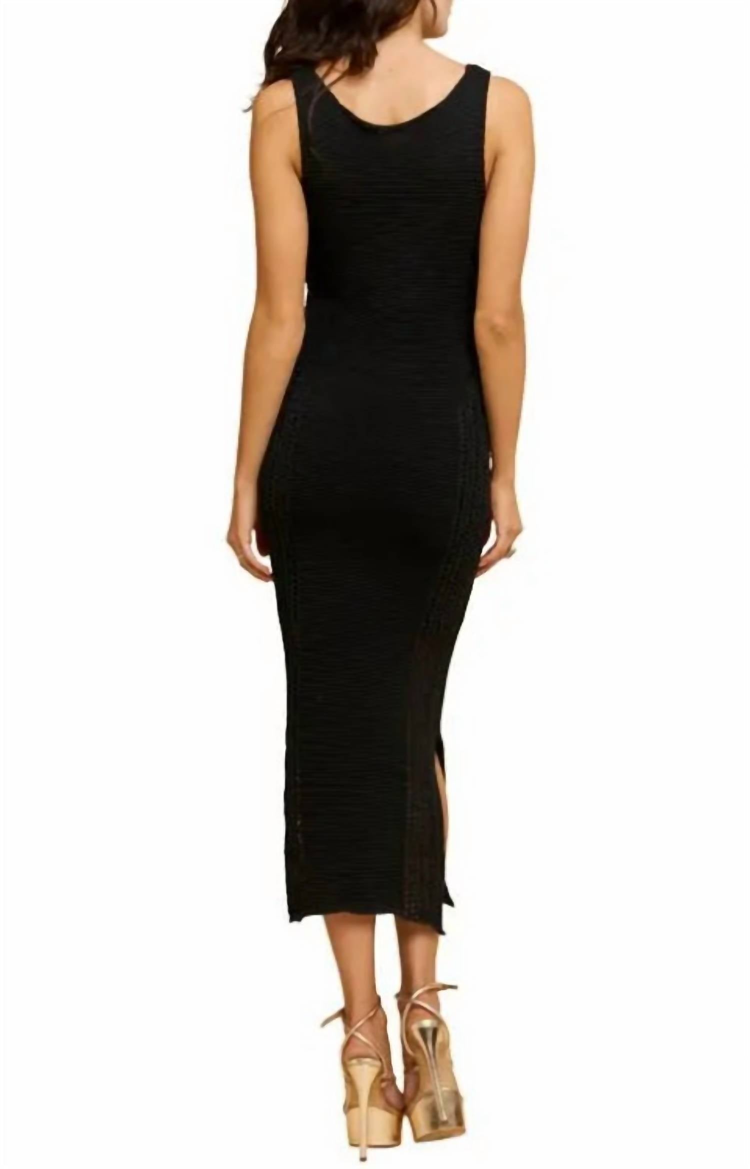 Ciebon - Sleeveless Knit Midi Dress