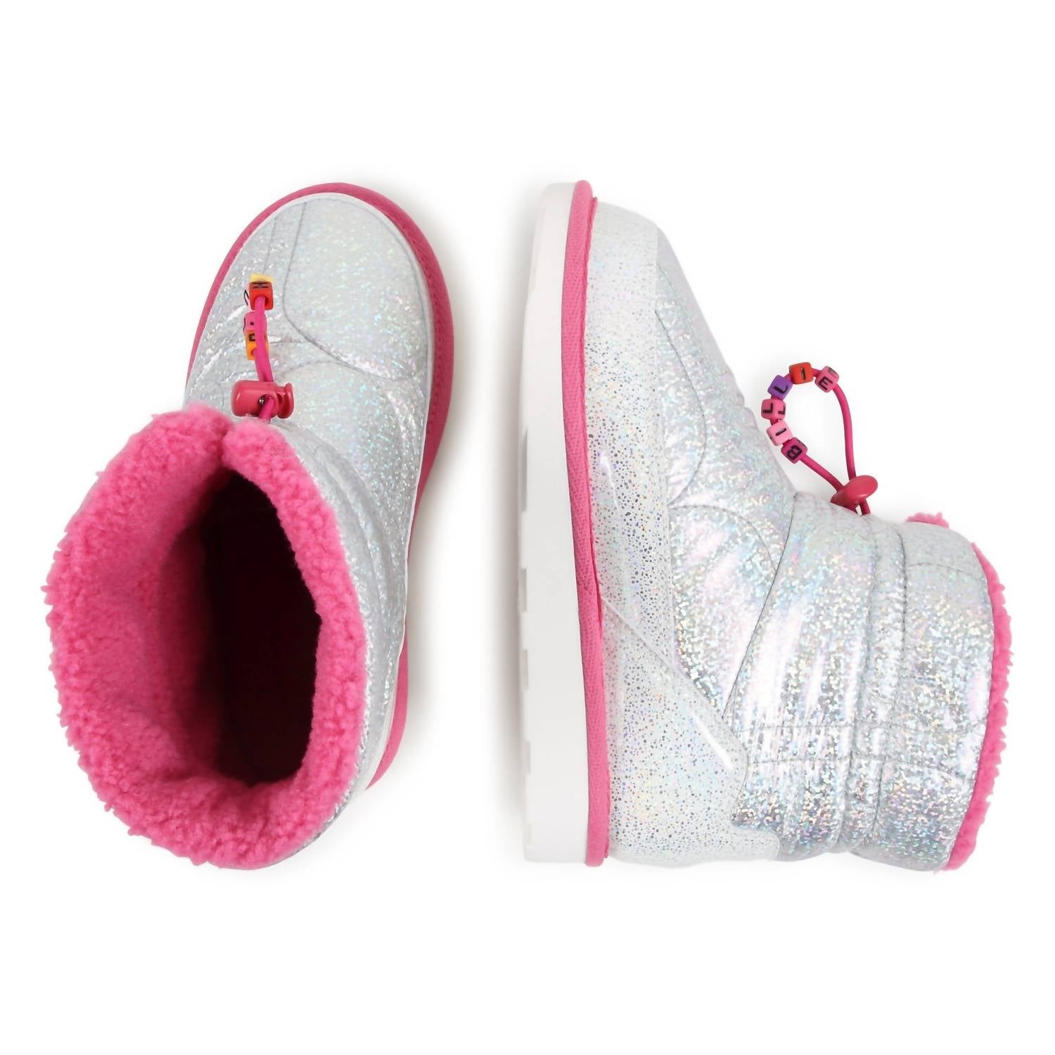 Billieblush - Kids' Iridescent Quilted Snow Boots