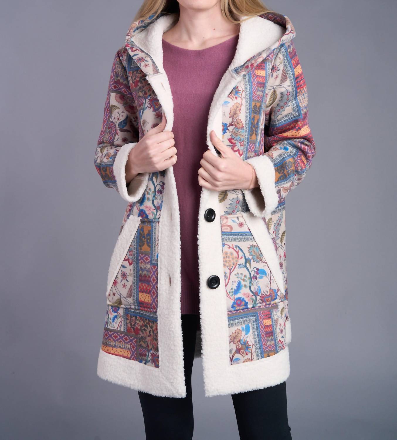 Shana Apparel - Shearling Hooded Jacket