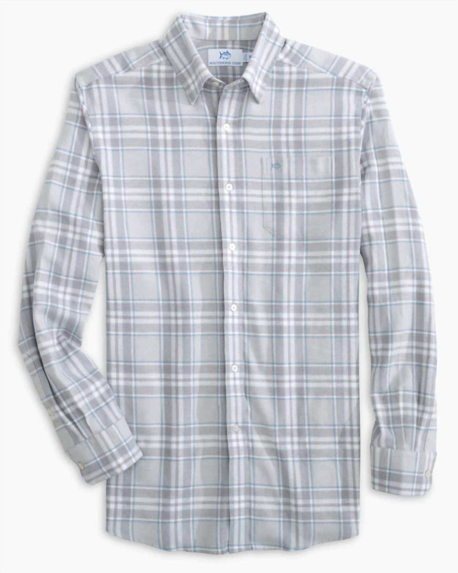 Southern Tide - Men's Long Sleeve Beach Flannel Reddick Plaid Sportshirt