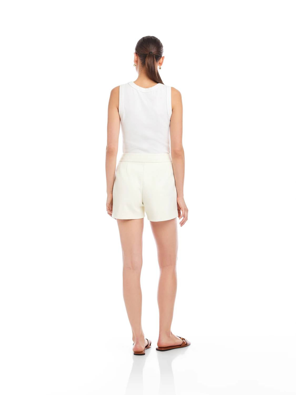 Fifteen Twenty - Faux Leather Modern Shorts