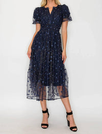 Meet Me In Santorini - Women's Holiday Daisy Midi Dress