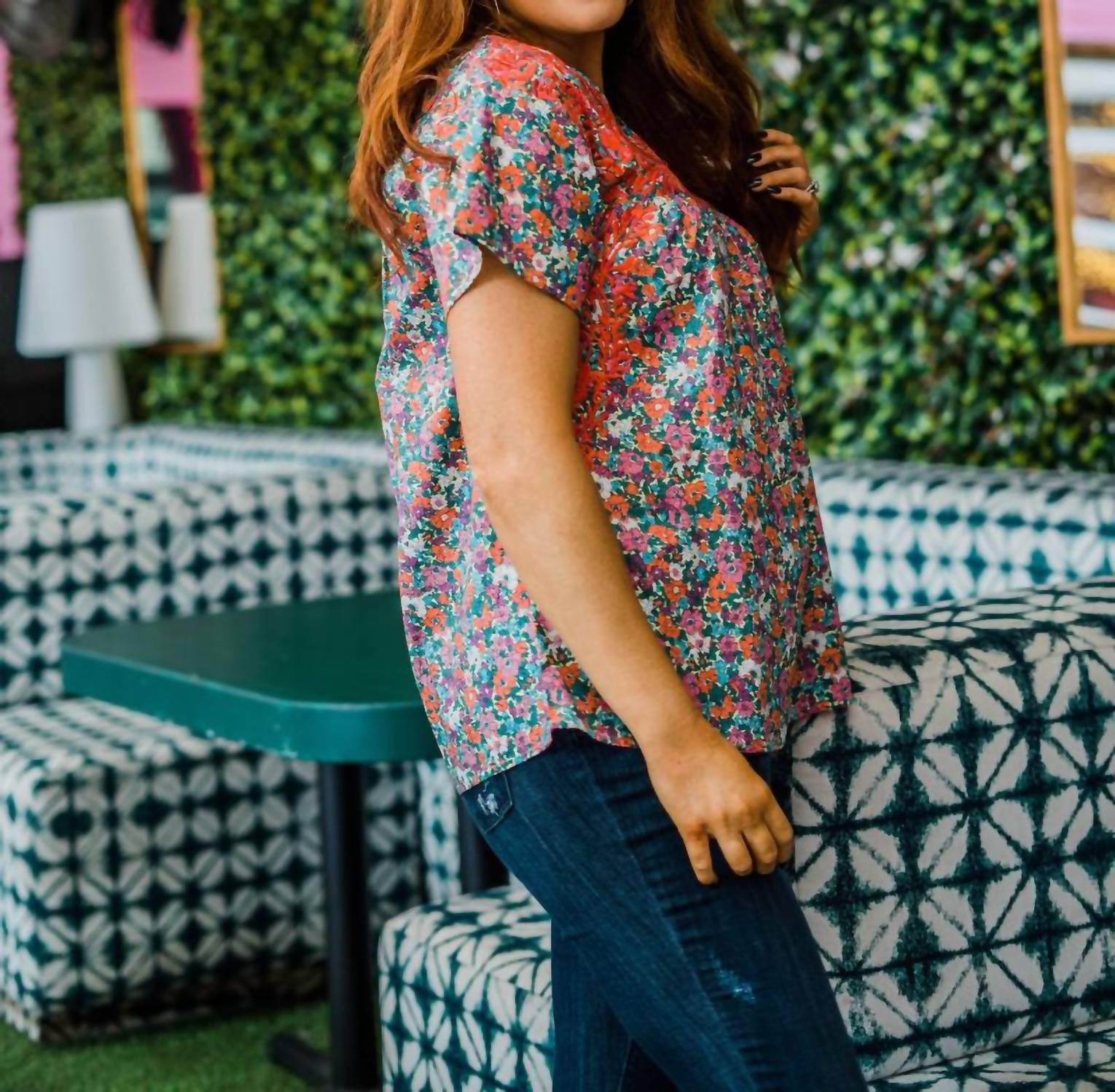 Layerz Clothing - Embroidered Floral Top