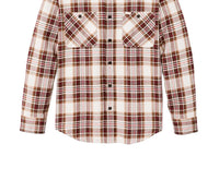 FILSON Men's Rangeland Flannel Shirt in red brown plaid - men's shirt