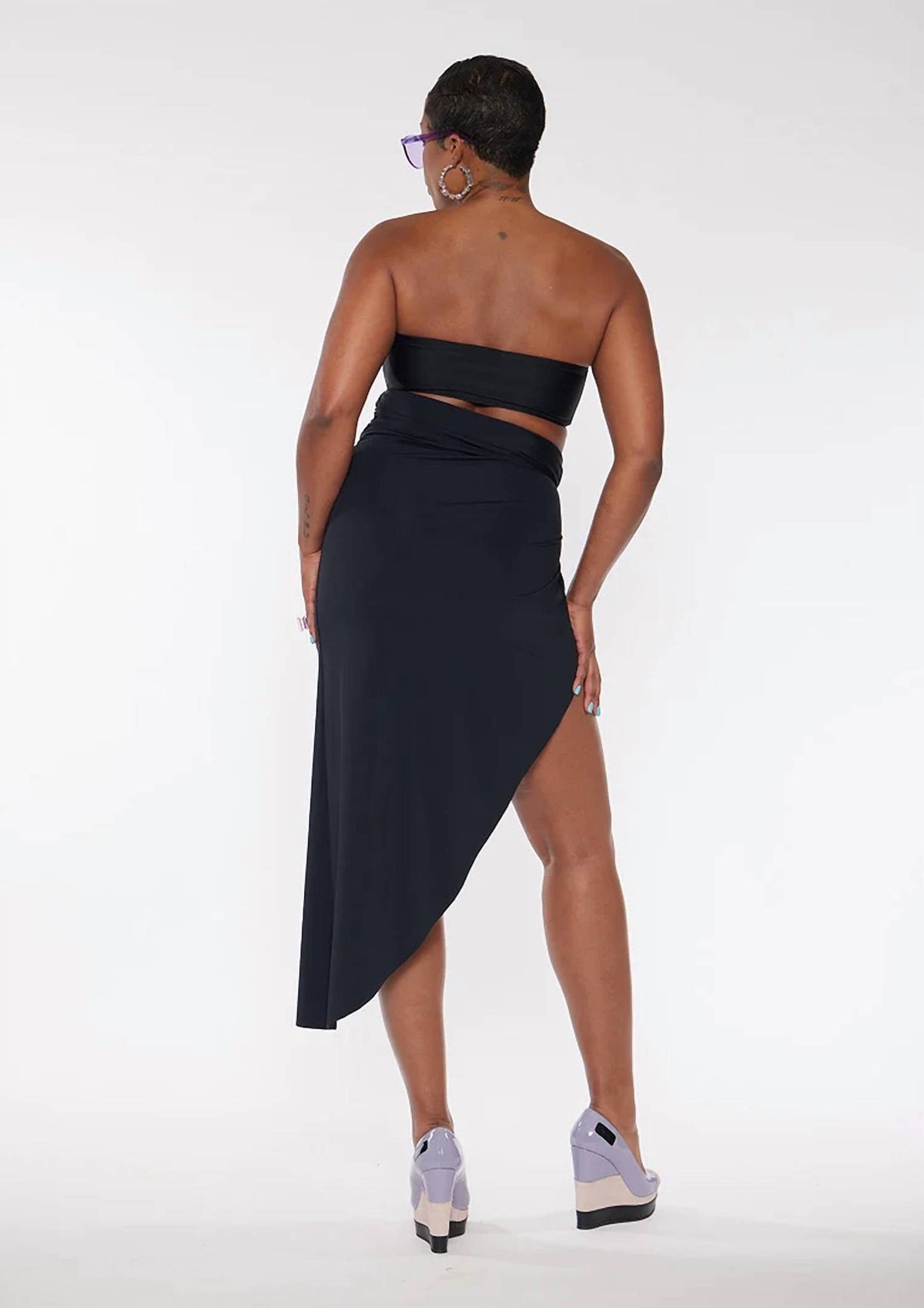 Circular Path - Classic Strapless Bandeau Bikini Top