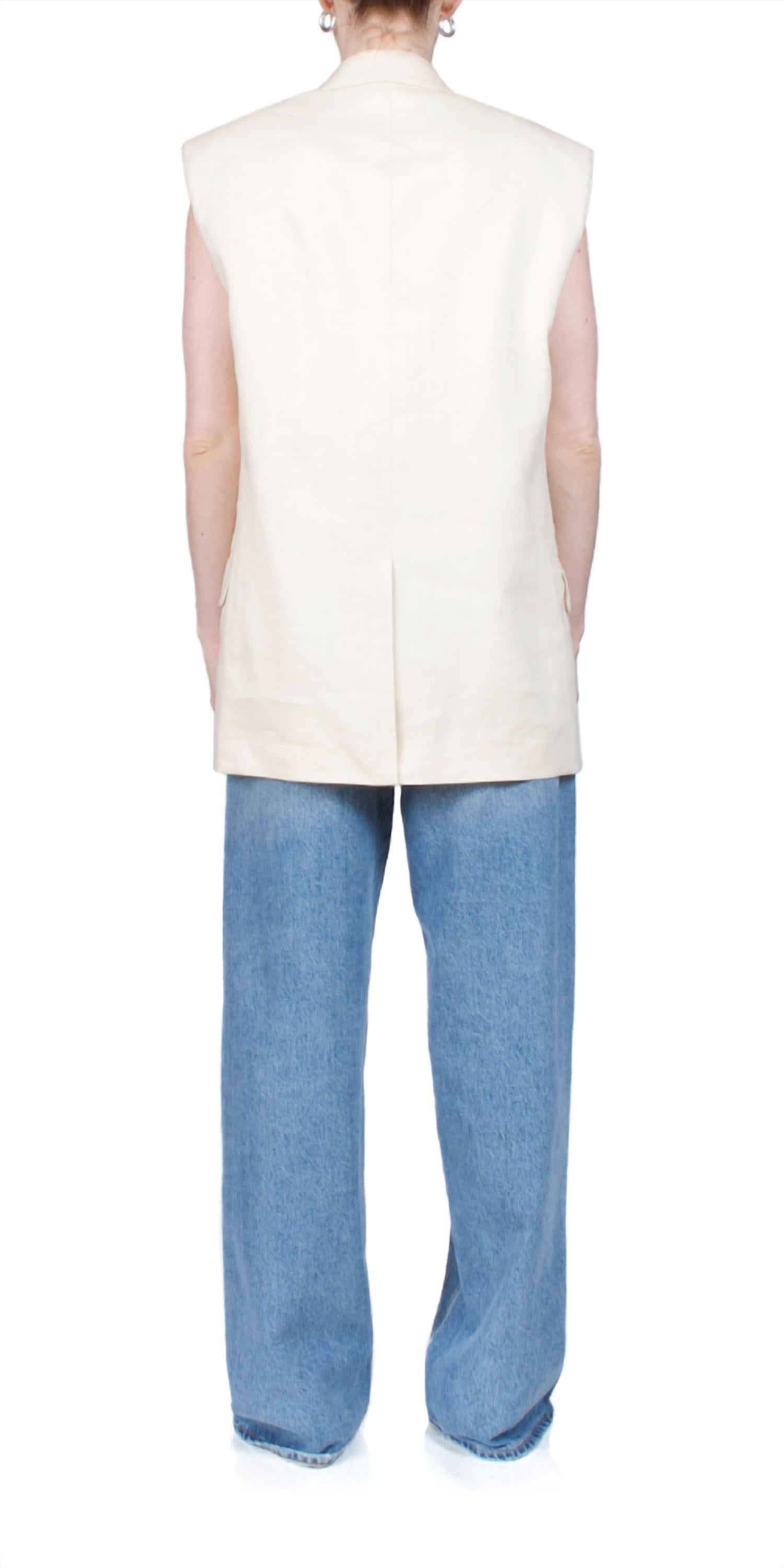 Helmut Lang - Sleeveless Car Blazer