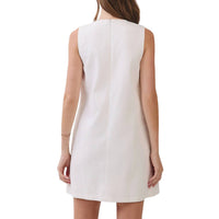 Tcec - Floral Appliqué Shift Mini Dress