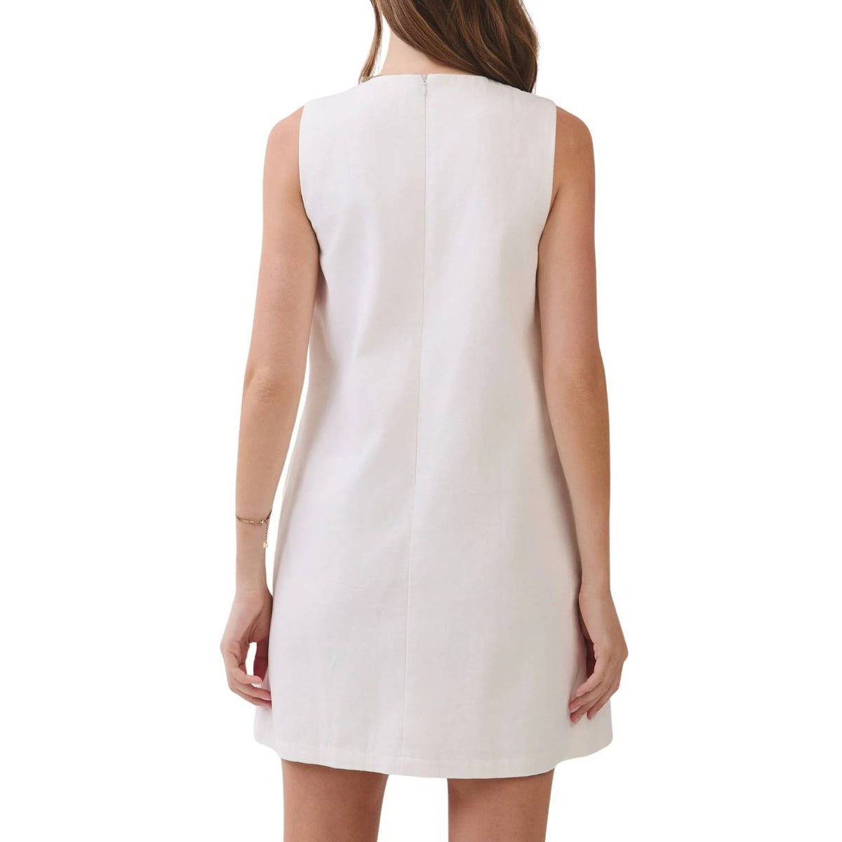 Tcec - Floral Appliqué Shift Mini Dress