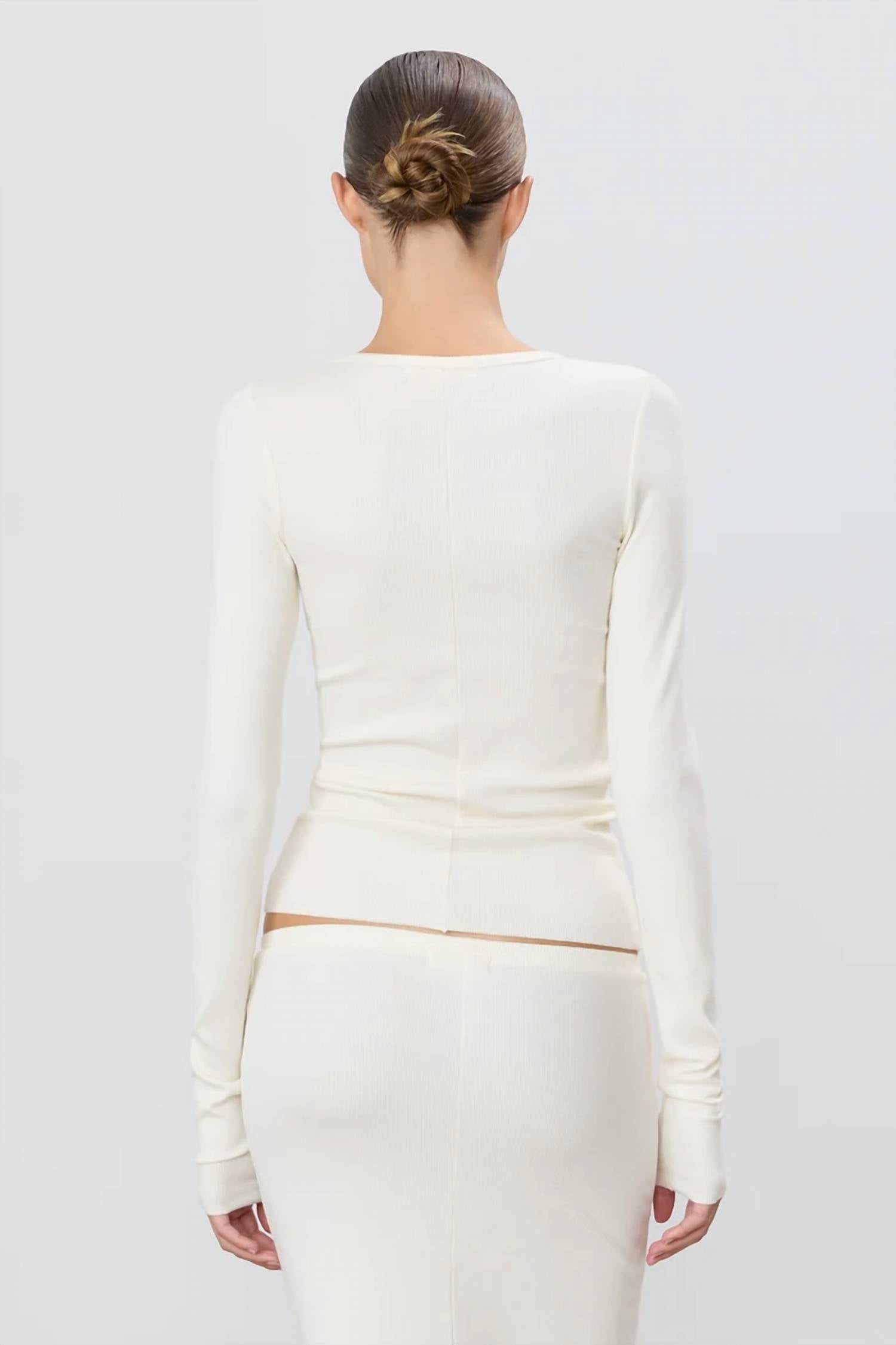 Eterne - Long Sleeve Fitted Top
