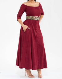Karen T Design - Off The Shoulder Maxi Dress