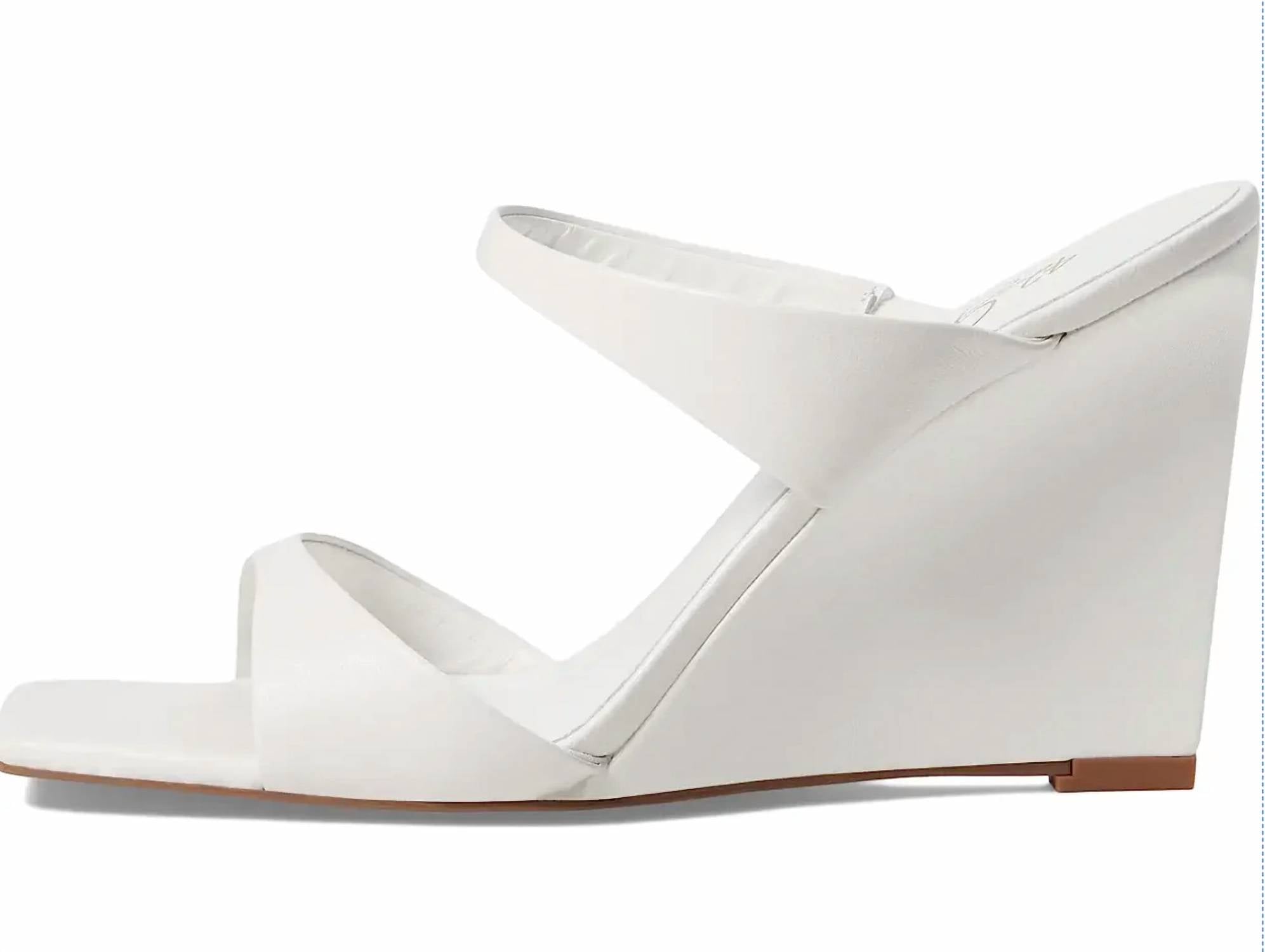 42 Gold - Women's Omira Squared Toe Wedge Heels