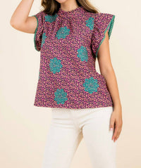 Thml - Twists & Turns Flutter Sleeve Top